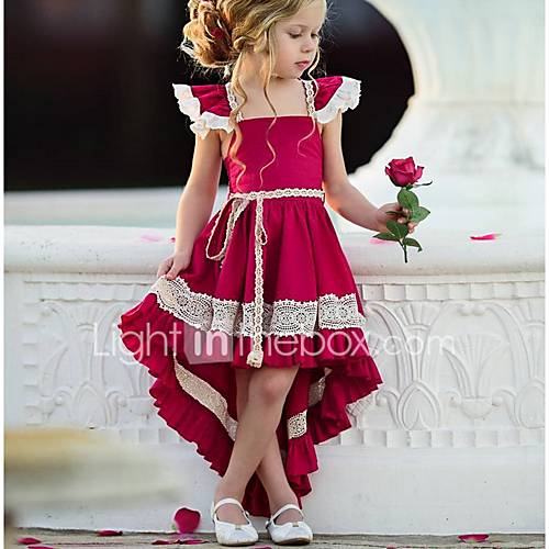 Kinderen Meisjes Street Chic Feest Effen Kant Mouwloos Asymmetrisch Polyester Jurk Rood huismerk kopen in de aanbieding Kinderen Meisjes Street Chic Feest Effen Kant Mouwloos Asymmetrisch Polyester Jurk Rood huismerk kopen in de aanbieding