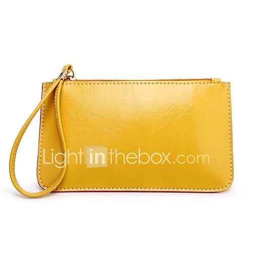 Dames Tassen Pu Clutch Effen Kleur Blozend Roze Paars Geel huismerk kopen in de aanbieding