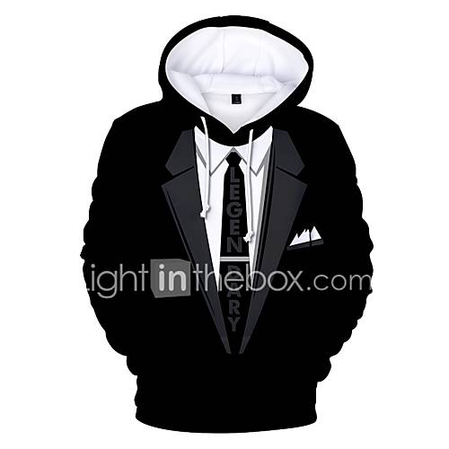 Heren Trui Met Capuchon Print Cartoon huismerk kopen in de aanbieding