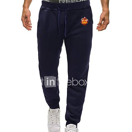 Heren Standaard Joggingbroeken Broek Effen Donkergrijs huismerk kopen in de aanbieding