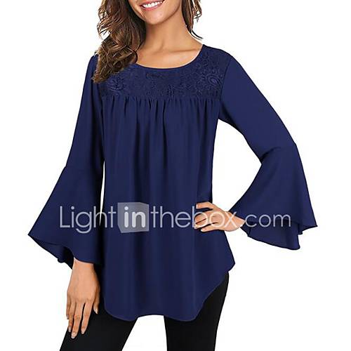 Dames Blouse Effen Slank Zwart Xl huismerk kopen in de aanbieding Dames Blouse Effen Slank Zwart Xl huismerk kopen in de aanbieding