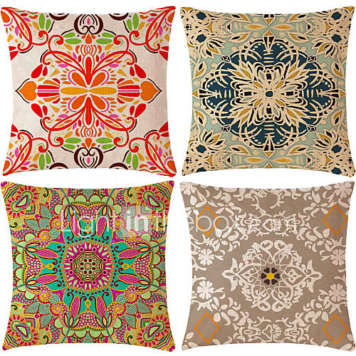 40 Stk Katoen Linnen Kussenhoes Geometrisch Met Patroon Klassiek Meetkundig huismerk kopen in de aanbieding