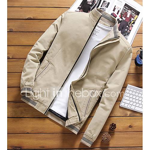 Heren Dagelijks Standaard Herfst Normaal Jack Effen Opstaand Lange Mouw Polyester Geel Wijn Khaki Xxxl Xxxxl Xxxxxl huismerk kopen in de aanbieding Heren Dagelijks Standaard Herfst Normaal Jack Effen Opstaand Lange Mouw Polyester Geel Wijn Khaki Xxxl Xxxxl Xxxxxl huismerk kopen in de aanbieding
