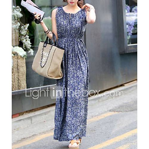 Dames Elegant Schede Jurk Bloemen Print Maxi Sexy huismerk kopen in de aanbieding Dames Elegant Schede Jurk Bloemen Print Maxi Sexy huismerk kopen in de aanbieding