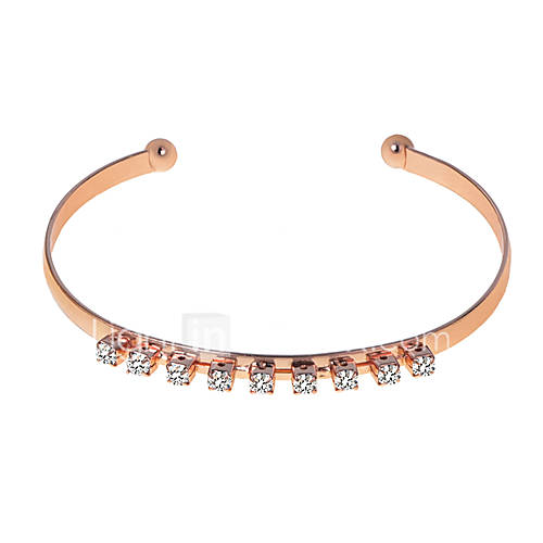 Dames Klassiek Cuff Armbanden Strass Heel Simpel Sieraden Zilver Goud Rose Lichtbruin Voor Dagelijks Feestdagen huismerk kopen in de aanbieding Dames Klassiek Cuff Armbanden Strass Heel Simpel Sieraden Zilver Goud Rose Lichtbruin Voor Dagelijks Feestdagen huismerk kopen in de aanbieding