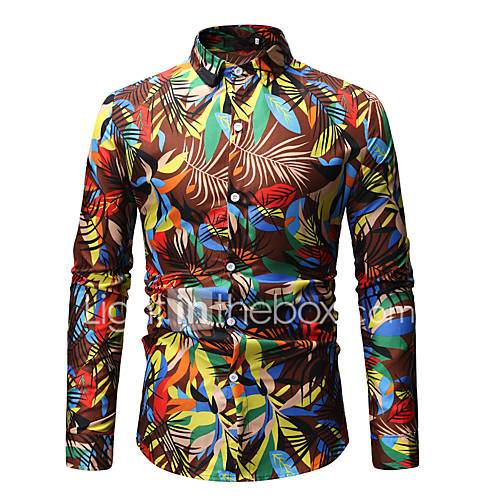 Heren Standaard Street Chic Print Overhemd Club Kleurenblok Blauw Xl Lange Mouw huismerk kopen in de aanbieding Heren Standaard Street Chic Print Overhemd Club Kleurenblok Blauw Xl Lange Mouw huismerk kopen in de aanbieding