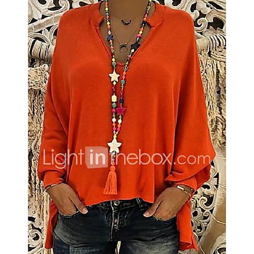 Dames Grote Maten Blouse Effen Diepe V Hals Oranje Xxxl huismerk kopen in de aanbieding Dames Grote Maten Blouse Effen Diepe V Hals Oranje Xxxl huismerk kopen in de aanbieding