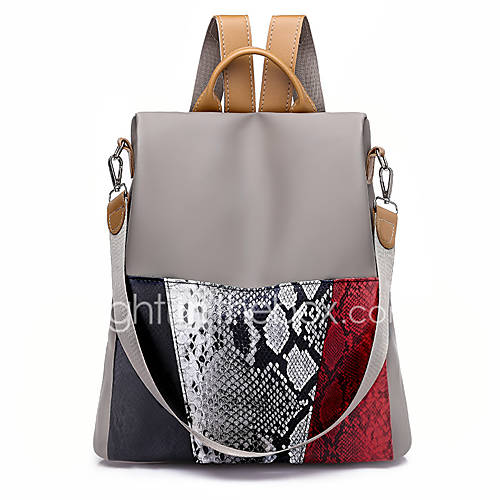 Dames Meisjes Tassen Oxfordstof Rugzak Rits Zwart Khaki huismerk kopen in de aanbieding