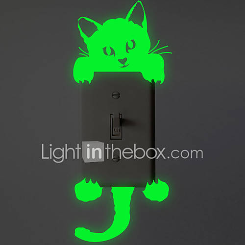 Lichtknop Stickers Lichtgevende Muurstickers Dieren Woonkamer Slaapkamer Badkamer huismerk kopen in de aanbieding