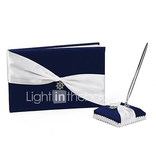 Gastenboek Pen Bruiloft Met Kristal Strass Ruche Pennenset huismerk kopen in de aanbieding