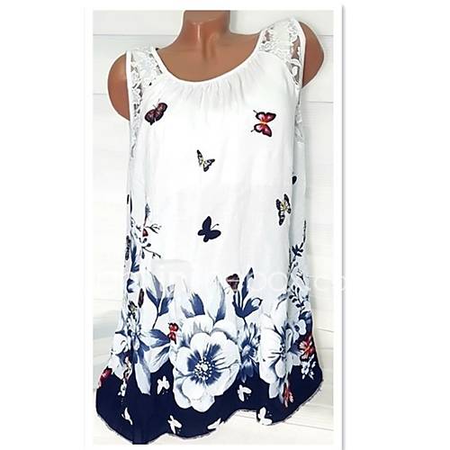Dames Print Grote Maten T Shirt Bloemen Wit Xxxl huismerk kopen in de aanbieding Dames Print Grote Maten T Shirt Bloemen Wit Xxxl huismerk kopen in de aanbieding