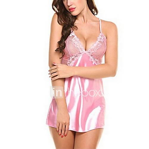 Dames Sexy Babydoll Onderhemd Lingerie Met Kousenband Kanten Nachtkleding Effen Kant huismerk kopen in de aanbieding
