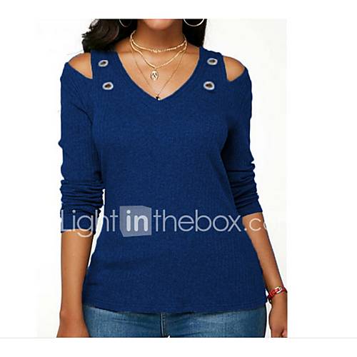 Dames T Shirt Katoen Effen V Hals Marineblauw Xxxl huismerk kopen in de aanbieding Dames T Shirt Katoen Effen V Hals Marineblauw Xxxl huismerk kopen in de aanbieding