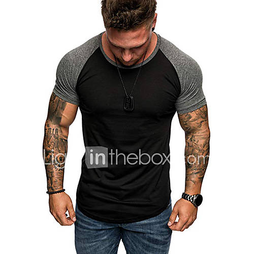 Heren Eu Vs Maat T Shirt Effen Ronde Hals Zwart Xl huismerk kopen in de aanbieding