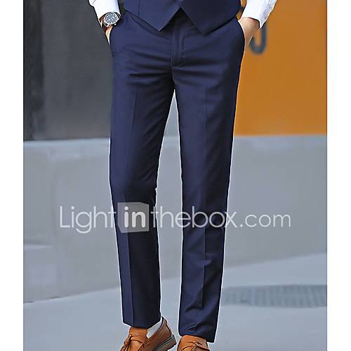 Heren Standaard Grote Maten Pakken Broek Effen Rood huismerk kopen in de aanbieding