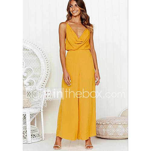 Dames Kentucky Derby Dagelijks Street Chic Bandje Blozend Roze Geel Jumpsuit Effen Blote Rug M L Xl Mouwloos Sexy huismerk kopen in de aanbieding Dames Kentucky Derby Dagelijks Street Chic Bandje Blozend Roze Geel Jumpsuit Effen Blote Rug M L Xl Mouwloos Sexy huismerk kopen in de aanbieding