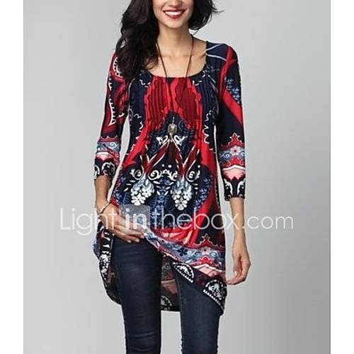 Dames Grote Maten Standaard Schede Jurk Geometrisch Boven De Knie Hoge Taille Sexy huismerk kopen in de aanbieding