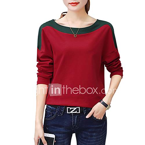 Dames T Shirt Katoen Effen Wit Xl huismerk kopen in de aanbieding