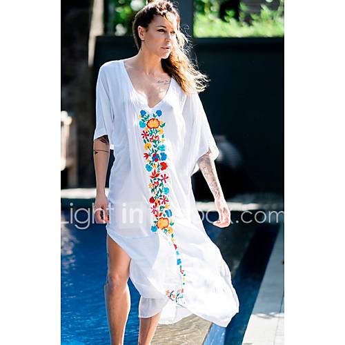 Dames Standaard Wit Rok Bedekken Zwemkleding Bloemen Een Maat huismerk kopen in de aanbieding Dames Standaard Wit Rok Bedekken Zwemkleding Bloemen Een Maat huismerk kopen in de aanbieding