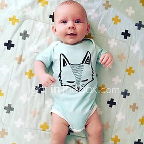 Baby Jongens Actief Standaard Geometrisch Print Stijlvol Dieren Vorm Opdrukken Korte Mouw Katoen Polyester Bodysuit Licht Blauw huismerk kopen in de aanbieding Baby Jongens Actief Standaard Geometrisch Print Stijlvol Dieren Vorm Opdrukken Korte Mouw Katoen Polyester Bodysuit Licht Blauw huismerk kopen in de aanbieding