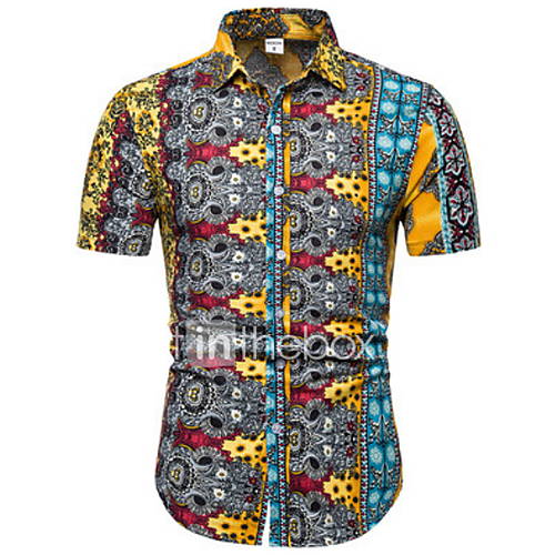 Heren Overhemd Katoen Bloemen Blauw Xxxl Korte Mouw huismerk kopen in de aanbieding Heren Overhemd Katoen Bloemen Blauw Xxxl Korte Mouw huismerk kopen in de aanbieding