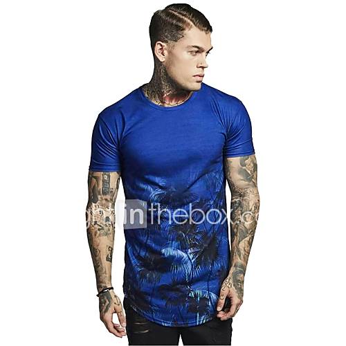 Heren Print Eu Vs Maat T Shirt Grafisch Ronde Hals Blauw Xl huismerk kopen in de aanbieding Heren Print Eu Vs Maat T Shirt Grafisch Ronde Hals Blauw Xl huismerk kopen in de aanbieding