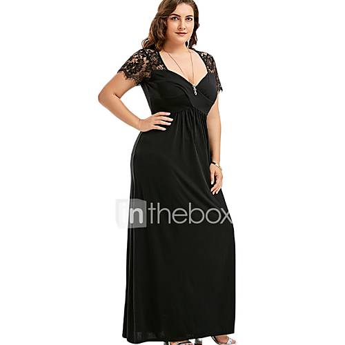 Dames Bodycon Jurk Diepe V Hals Maxi huismerk kopen in de aanbieding