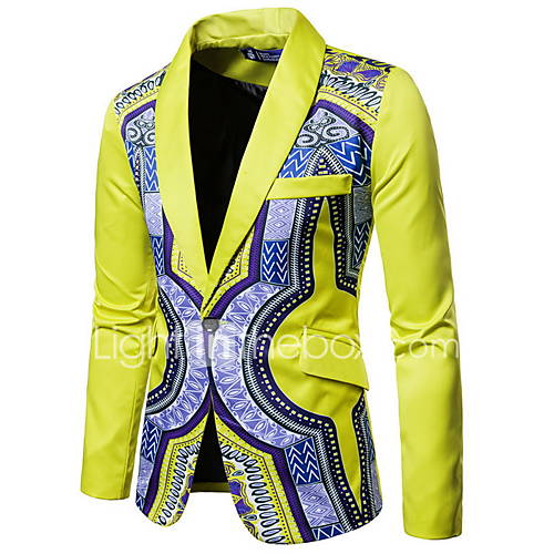 Heren Blazer Ingesneden Revers Polyester Zwart Paars Geel Xl Xxl Xxxl huismerk kopen in de aanbieding Heren Blazer Ingesneden Revers Polyester Zwart Paars Geel Xl Xxl Xxxl huismerk kopen in de aanbieding