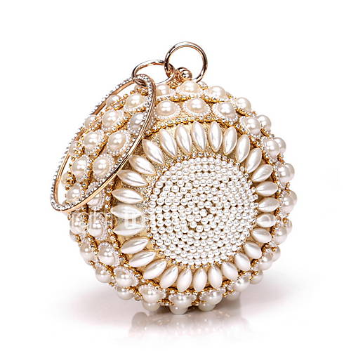 Dames Tassen Polyesteri Legering Avondtasje Pareldetails Glitter Effen Kleur Goud Zilver huismerk kopen in de aanbieding Dames Tassen Polyesteri Legering Avondtasje Pareldetails Glitter Effen Kleur Goud Zilver huismerk kopen in de aanbieding
