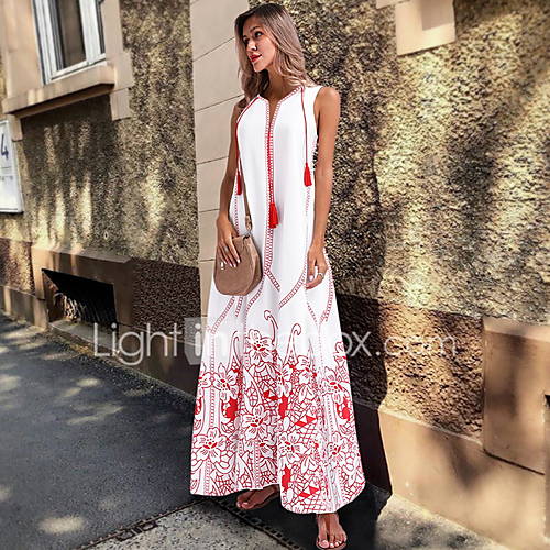 Dames Recht Jurk V Hals Maxi huismerk kopen in de aanbieding Dames Recht Jurk V Hals Maxi huismerk kopen in de aanbieding