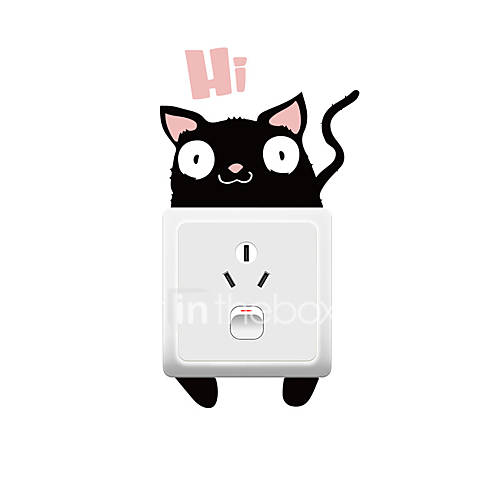 Lichtknop Stickers Dierlijke Muurstickers Dieren Woonkamer Slaapkamer Keuken huismerk kopen in de aanbieding