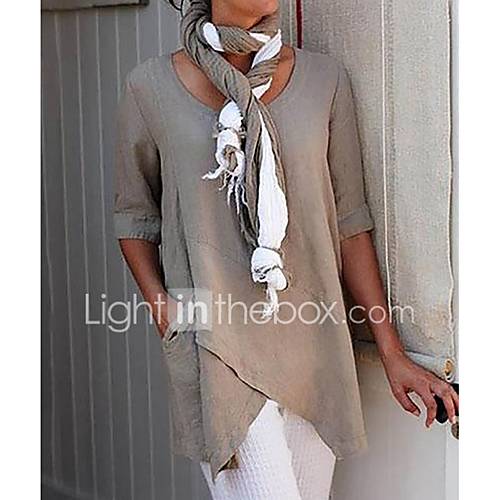 Dames Oversized T Shirt Effen Wit Xxxl huismerk kopen in de aanbieding