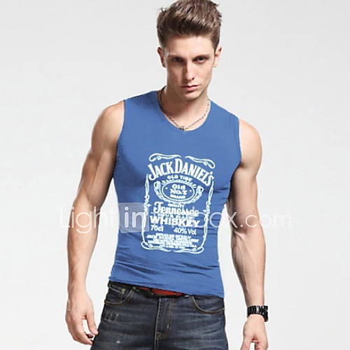 Heren Grote Maten Singlet Effen Ronde Hals Slank Wijn Xxxl huismerk kopen in de aanbieding