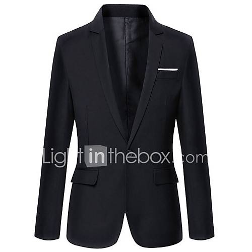 Heren Dagelijks Standaard Herfst Normaal Blazer Effen Overhemdkraag Lange Mouw Polyester Wijn Licht Blauw Khaki Xxxxl Xxxxxl Xxxxxxl huismerk kopen in de aanbieding Heren Dagelijks Standaard Herfst Normaal Blazer Effen Overhemdkraag Lange Mouw Polyester Wijn Licht Blauw Khaki Xxxxl Xxxxxl Xxxxxxl huismerk kopen in de aanbieding