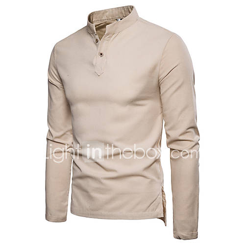 Heren Grote Maten Overhemd Linnen Effen Opstaande Boord Donkergrijs Xxxl huismerk kopen in de aanbieding Heren Grote Maten Overhemd Linnen Effen Opstaande Boord Donkergrijs Xxxl huismerk kopen in de aanbieding