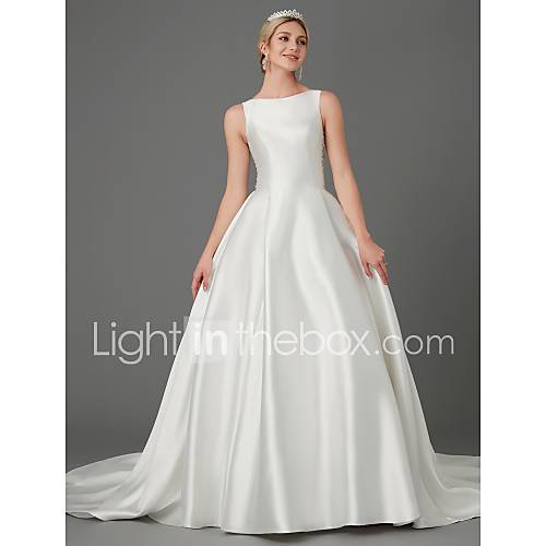 Prinses Met Sieraad Hofsleep Kant Satijn Op Maat Gemaakte Trouwjurken Appliques Strikken Knopen Door Lan Ting Bride huismerk kopen in de aanbieding Prinses Met Sieraad Hofsleep Kant Satijn Op Maat Gemaakte Trouwjurken Appliques Strikken Knopen Door Lan Ting Bride huismerk kopen in de aanbieding