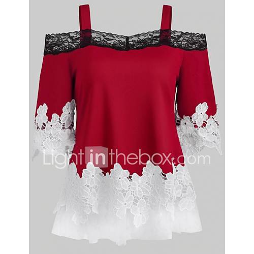 Dames T Shirt Kleurenblok Bandje huismerk kopen in de aanbieding