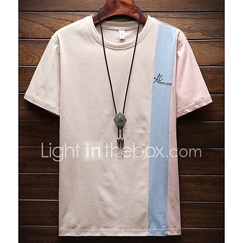 Heren Grote Maten T Shirt Katoen Effen Ronde Hals Slank Klaver Xxl huismerk kopen in de aanbieding