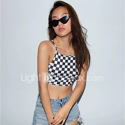 Dames Print Singlet Geometrisch Blokken Grafisch Vierkante Hals Skinny Wit huismerk kopen in de aanbieding Dames Print Singlet Geometrisch Blokken Grafisch Vierkante Hals Skinny Wit huismerk kopen in de aanbieding