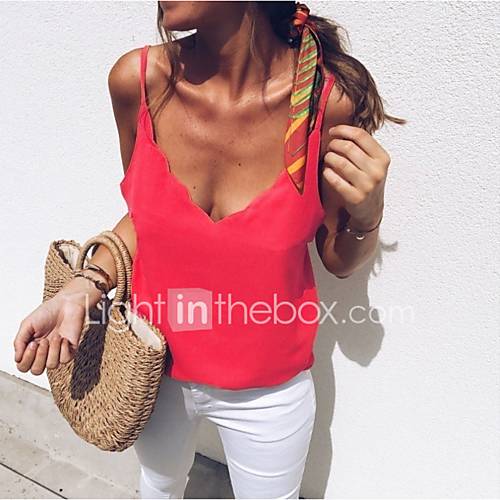 Dames Grote Maten Blouse Effen Bandje Blozend Roze Xxxl huismerk kopen in de aanbieding