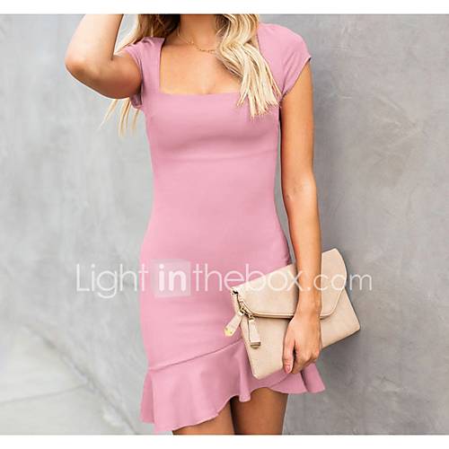 Dames Bodycon Jurk Boothals Boven De Knie huismerk kopen in de aanbieding Dames Bodycon Jurk Boothals Boven De Knie huismerk kopen in de aanbieding