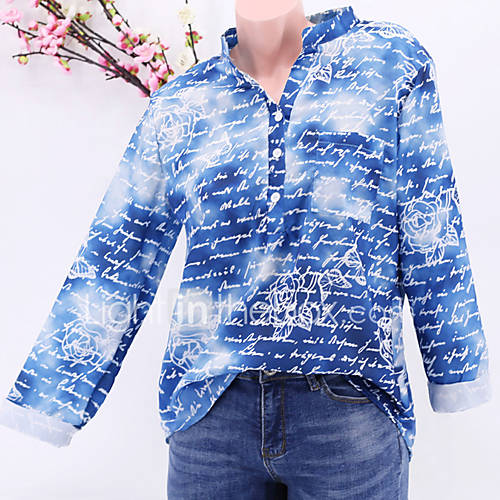 Dames Standaard T Shirt Geometrisch V Hals Klaver Xxxl huismerk kopen in de aanbieding