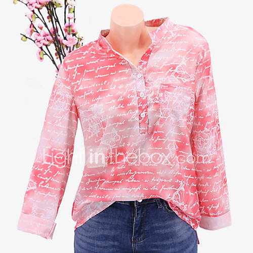 Dames Blouse Letter Overhemdkraag Slank Klaver Xxxl huismerk kopen in de aanbieding Dames Blouse Letter Overhemdkraag Slank Klaver Xxxl huismerk kopen in de aanbieding