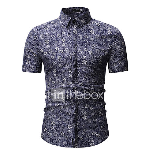 Heren Jacquard Print Overhemd Geometrisch Tribal Klassieke Boord Blauw Xl huismerk kopen in de aanbieding Heren Jacquard Print Overhemd Geometrisch Tribal Klassieke Boord Blauw Xl huismerk kopen in de aanbieding