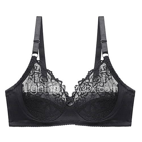 Dames Aziatische Maat Sexy Volledig Bedekt Beha Kanten Effen Kant Acryl huismerk kopen in de aanbieding