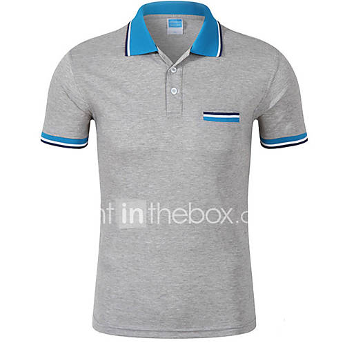 Heren Polo Katoen Sport Effen Overhemdkraag Geel Xl Zomer huismerk kopen in de aanbieding