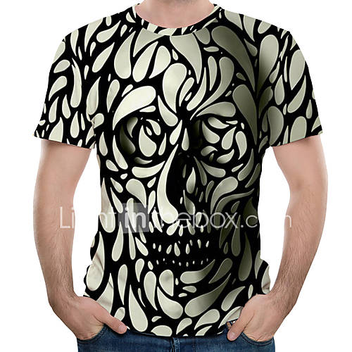Heren T Shirt 3D Ronde Hals huismerk kopen in de aanbieding Heren T Shirt 3D Ronde Hals huismerk kopen in de aanbieding