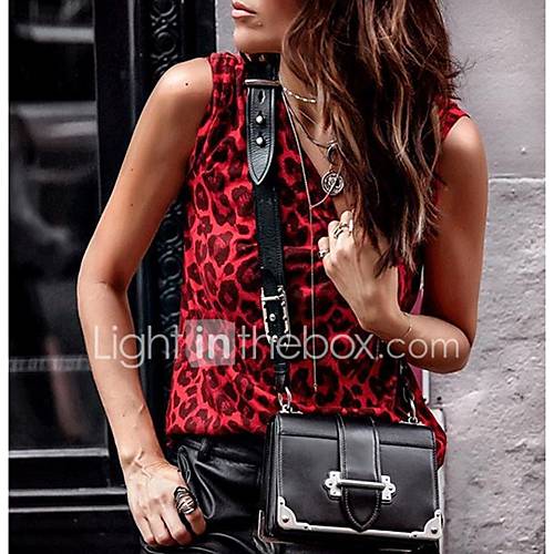 Dames Singlet Luipaard V Hals Rood Xl Lente Zomer Herfst Winter huismerk kopen in de aanbieding Dames Singlet Luipaard V Hals Rood Xl Lente Zomer Herfst Winter huismerk kopen in de aanbieding