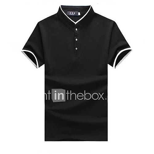 Heren Polo Katoen Effen Marineblauw Xxxl huismerk kopen in de aanbieding