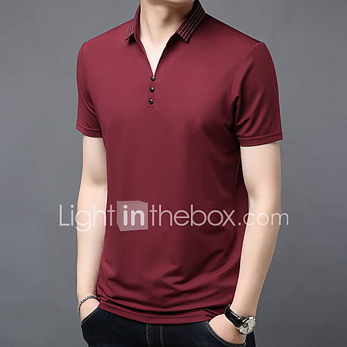 Heren T Shirt Effen Overhemdkraag Slank Klaver Xl huismerk kopen in de aanbieding